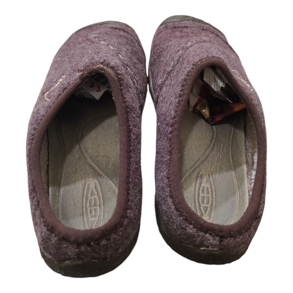 Keen Purple Cheyenne Wool Slip-On Clog Shoes 6.5 Lined Slippers Warm - Picture 5 of 10